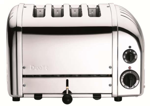 Dualit NewGen Toasters Dualit 2-Slice NewGen Classic Toaster Professional commercial quality classic toaster is hand assembled in Great Britain and built to last, with an insulated stainless-steel