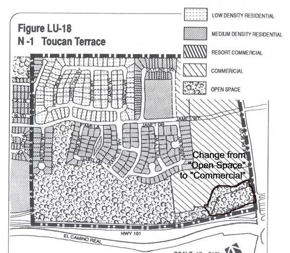 Toucan Terrace Sub-area N- 1 CC-R-2005-58 Background The Toucan Terrace sub-area was encompassed within the Toucan Terrace Specific Plan adopted in 1983, except for a small two-acre parcel at the