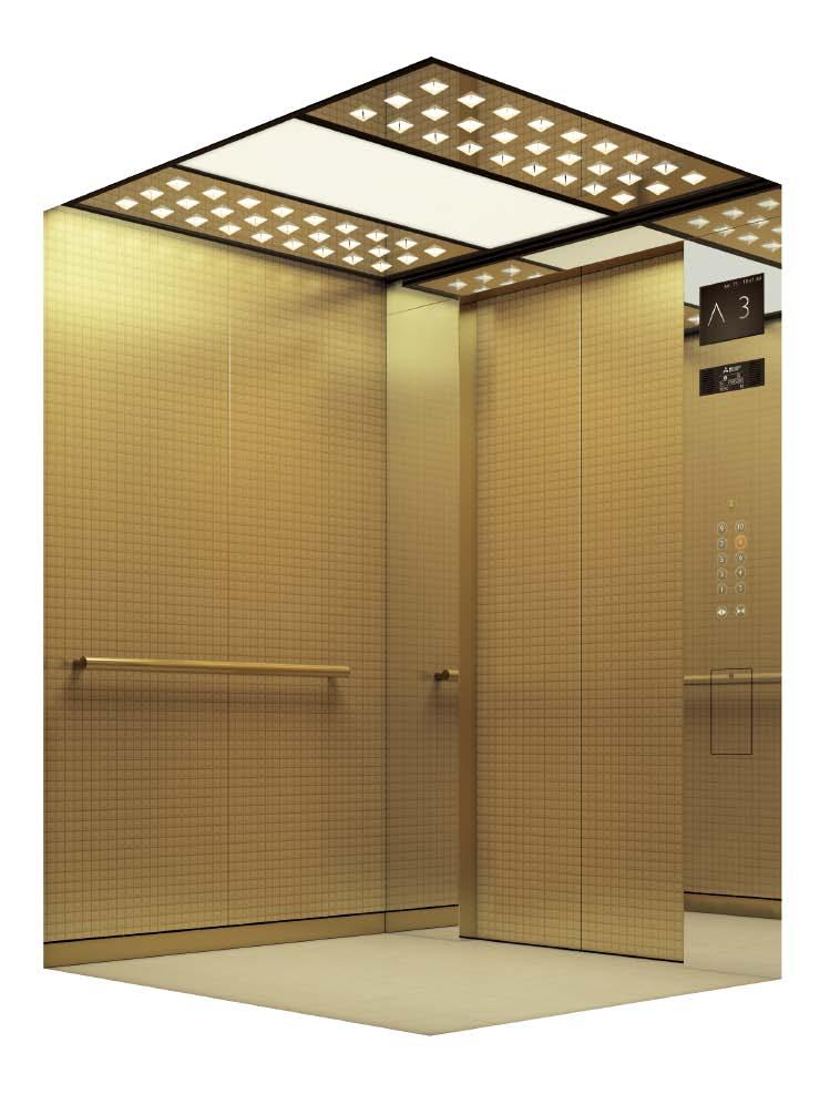 Ceiling (N140) Panels: [Center] Milky white resin panel [Sides] Resin panels with