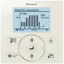 BRC1E52A/B User friendly remote control with contemporary design Save energy A series of energy saving functions that can be individually selected Temperature range limit Setback function Presence &