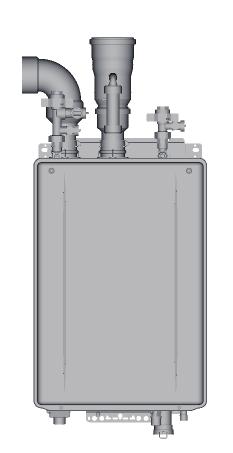 (2) Vertical Vent Termination Terminate at least 3 ft (0.9m) from the combustion air intake of any appliance and any other building opening.