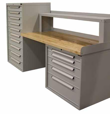 IHL Work Stations All Welded Multiple Drawer Configurations Up To 400lb.