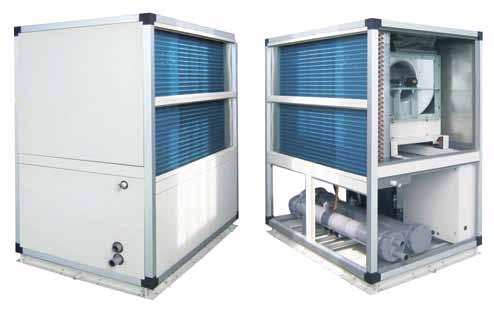 Commercial Packaged Systems R22 - Water Cooled High Static Ducted Unit (6HP TO 120HP) Extruded aluminium rigid structural framework Casing coated with oven-baked polyester paint