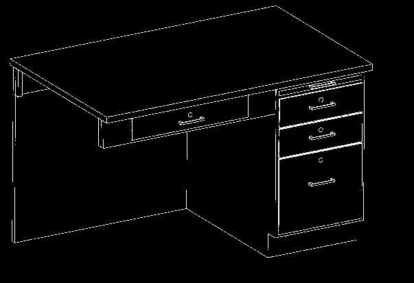upright set are omitted. 1216KF 5 Desk with Flat Top 8 INSTRUCTOR S DESK - Sink cabinet and drawer cabinet. 1 black epoxy resin top unless specified otherwise.