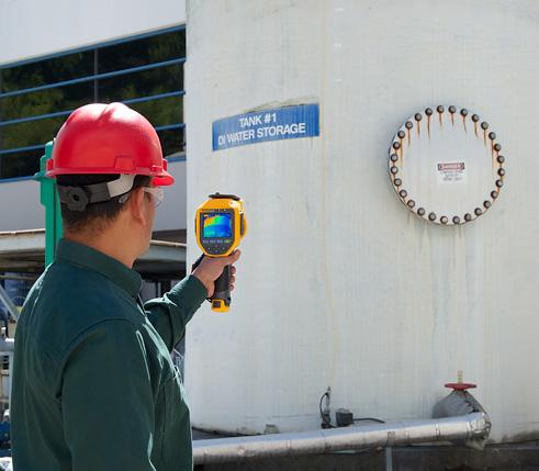 Thermal cameras can detect the level of fluid or other substance inside a tank, providing there is a temperature difference between the liquid, the air inside, and the air outside, and providing the