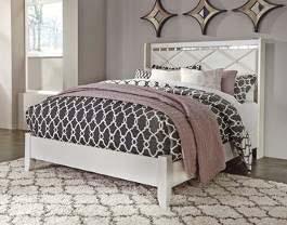 King/Cal King Panel HB (58/B100-66) Queen Bed (54/57) Queen HB (57/B100-31) Glitzy contemporary group in a light champagne finish Diamond pattern top drawers in a stipple finish using 3D press