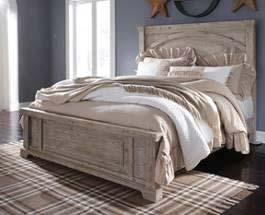 fluted pilasters Antique mirror framing included on headboard, footboard, and mirror Traditional bail and back plate hardware with faux crystal center insert Beds available: King Sleigh Bed
