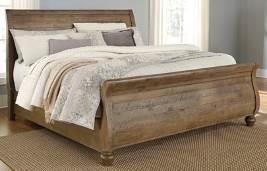 sleigh bed All case pieces and beds are set on stylish turned bun feet English dovetailed drawers are fully finished and use ball-bearing side glides Beds