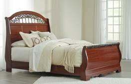Bed (74/77/96) Full Panel HB (57/B100-21) -60 Under Bed Storage can be added to one or both sides of queen or king poster beds B128 Huey Vineyard Louis Philippe styling in a black
