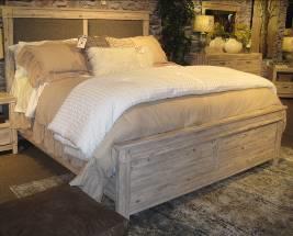 B215 Willabry (Benchcraft) Vintage farmhouse bedroom in a worn through paint finish over replicated pine grain with an authentic touch Accented with satin
