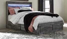 footboard and/or on one or both sides of bed many of the options are listed below) Drawers have faux linen finished interiors Slim profile dual USB charger located on back of night stand top Beds