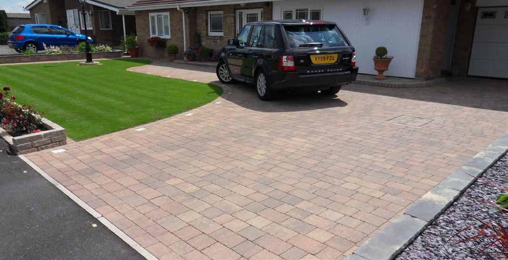 Classic Driveways 115/m2 Marshalls Tegula Traditional A classic Driveway is installed to the same high standard as all our other driveways and includes a 10 year guarantee.