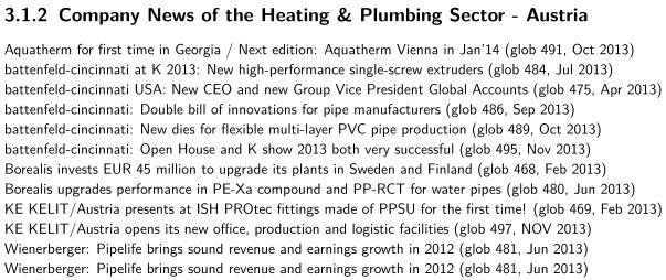 example of Austria: 3 Market & Charts: Heating &