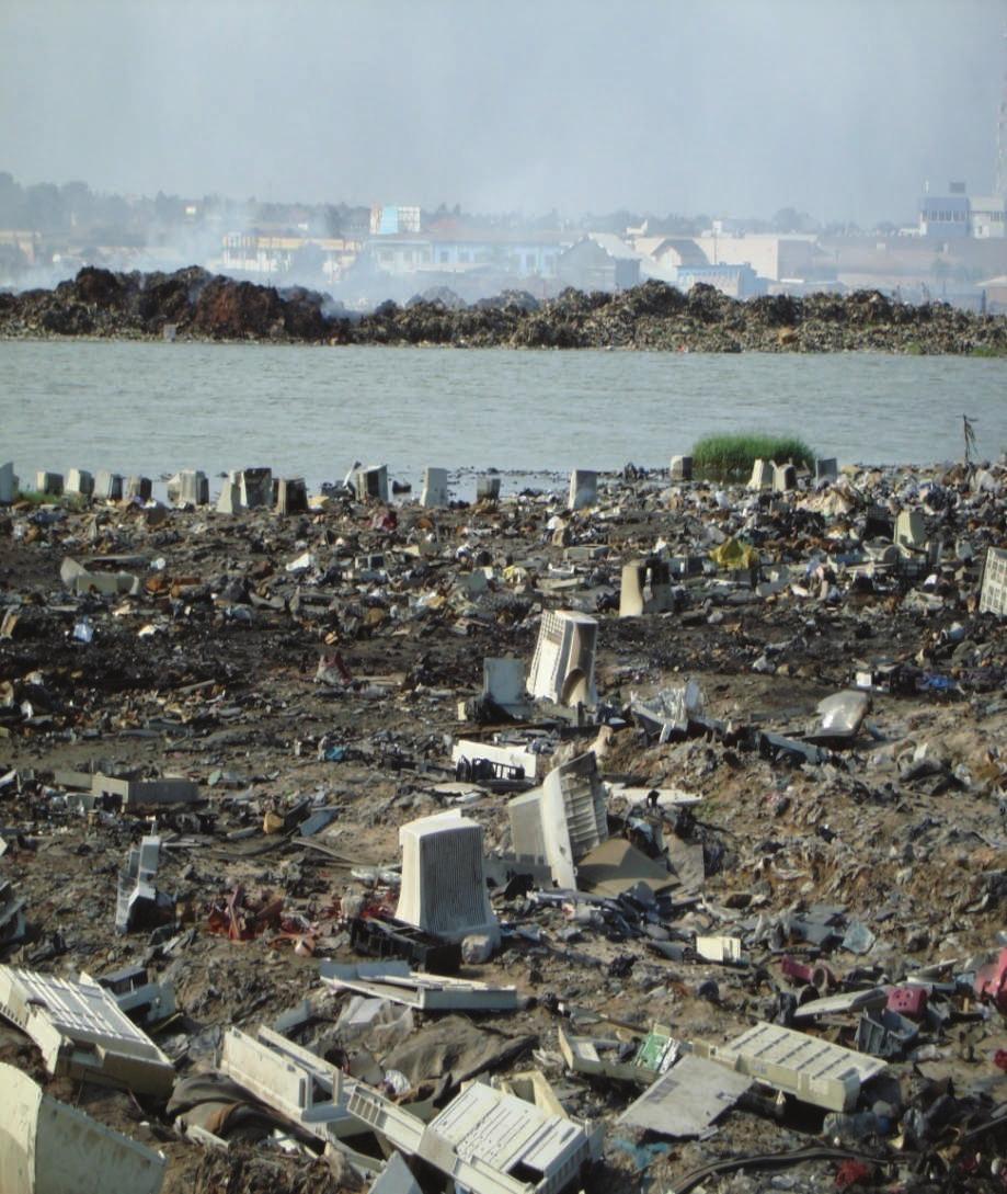 The informal e-waste sector in Ghana " Estimated total numbers of Collectors, Recyclers & Dependents is 121,800-201,600 (1.04% - 1.72%) of urban pop. / (0.50% - 0.