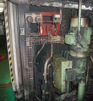 Figure 13 Alarm + 5 minutes WTD2 Auxiliary engine room Main engine room Damage caused by bilge fire The seat of the fire in the corridor outside the ECR was located at deck level on a cable tray that