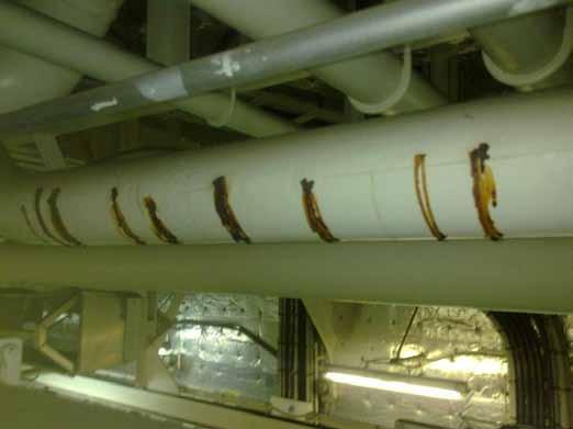 The distribution pipework was chemically cleaned and was proved clear of debris before being tested to the satisfaction of the class and flag surveyor.