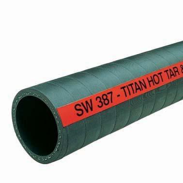 Refer to SW327 for continuous service applications. Tube: Reinforcement: Cover: Temperature: Extruded heat resistant Nitrile. Textile with dual wire helix. Nitrile. -40 to +350 F.