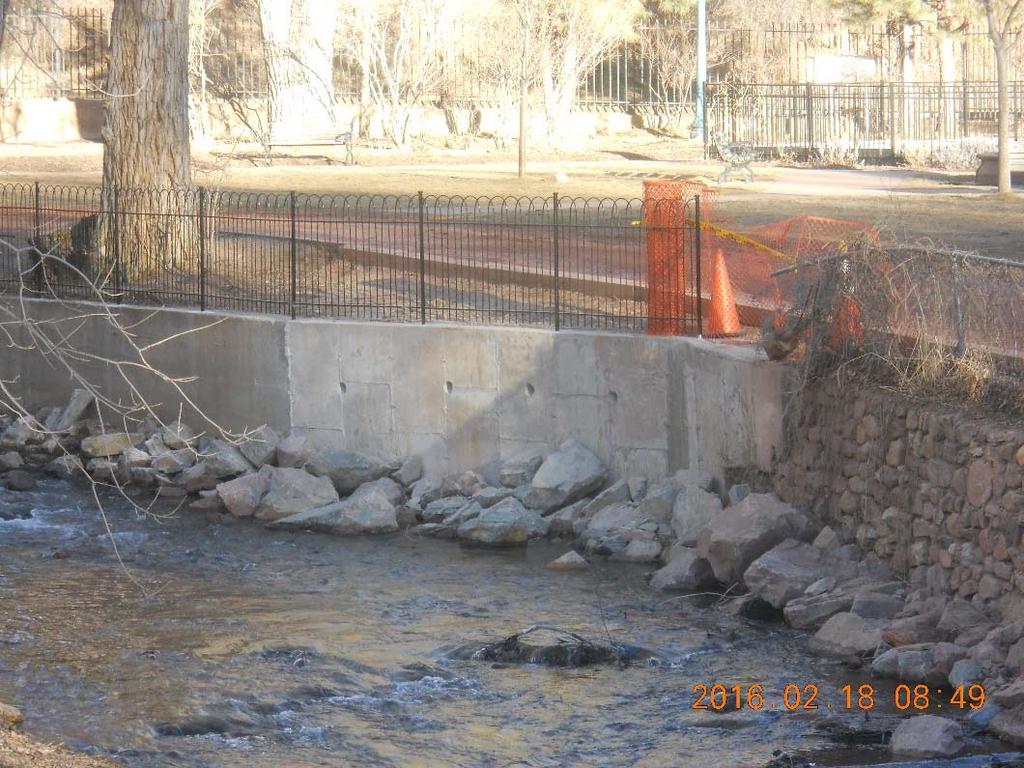 MANSIONS PARK WALL Replace 25 feet of Damaged
