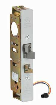 ADAMS RITE Steel Hawk 4300 Electrified Deadlatch Overview The Steel Hawk 4300 combines non-handed, narrow backset, mechanical locking hardware with electrified access control.