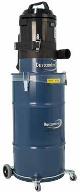 Single-Phase Dust Extractors DC 1800 This machine is particularly suitable for general cleaning and source extraction from handheld power tools (with suction casings up to Ø 125mm/5 ) and small table