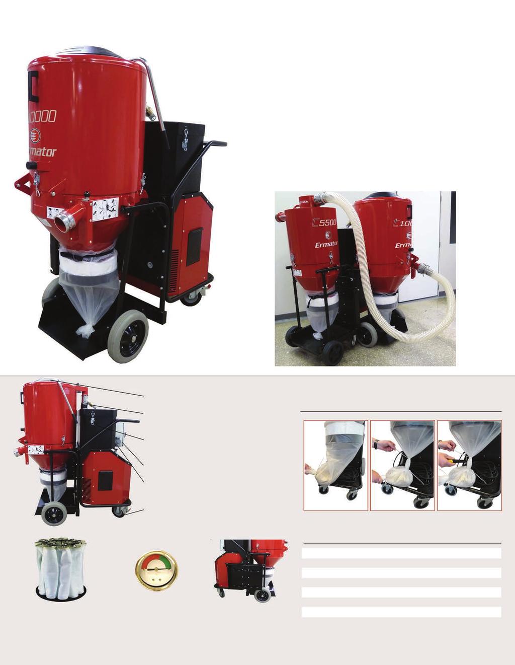 T10000 3P HEPA Dust Extractor Creating Clean Air for Construction, Abatement, and Restoration When used in tandem with the C5500, the 480Volt T10000 represents the most powerful HEPA Dust Extractor /