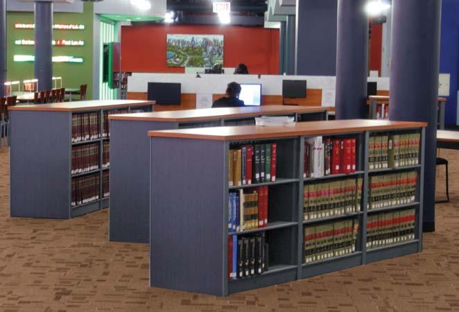Aurora Library Shelving Aurora Library Shelving is easy to assemble and eliminates the problems of book storage common
