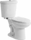 1.6 GPF toilets Extra-large footprint excellent for