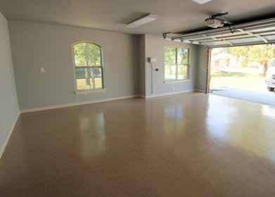 Garage Features CEILINGS AND WALLS 9 minimum ceiling height Round drywall corners Vinyl Low-E windows Medium drag wall texture Fully painted and finished walls and ceilings ELECTRICAL AND LOW VOLTAGE