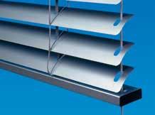 Systems MM FLEXIBLE SLAT: F The hardware system for tilting, lowering and raising is incorporated in the headrail.