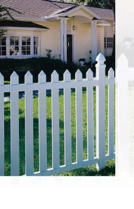 Picket White picket fences have long been a part of the American landscape.