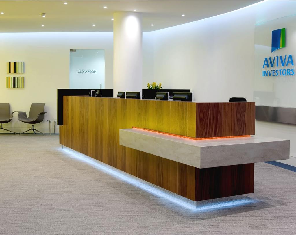 BESPOKE RECEPTIONS SOLUTIONS We are extremely happy with our end result,