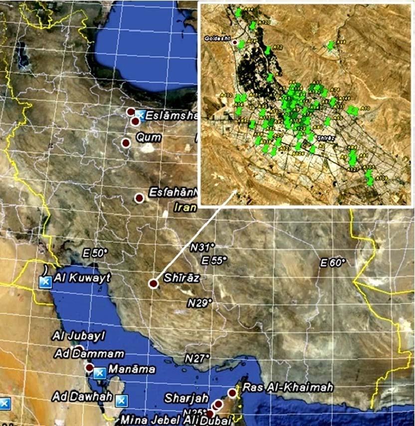 Indoor radon survey in Shiraz-Iran Spatial grid and mesh generation to locate the sampler location based on geographical extension is currently practiced (12).