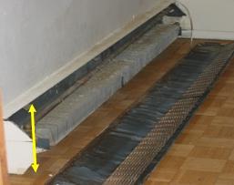 Many people prefer to install the Heat Reflector about 1 inch below the top of the heating unit.