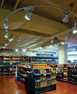 END CAP DISPLAYS Draw customers to merchandise by creating a dramatic emphasis with a focused light source.