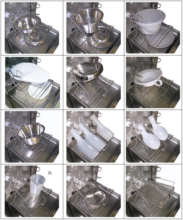 Instructions for using the cleaning and disinfection machine TopLine How to insert the care utensils in the utensil holder SUH 2 Place care