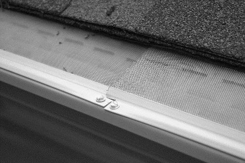Fasten Standard Gutter Guard to the gutter through the top lip every 2 (two) feet or as needed. (Figure 1) 3.