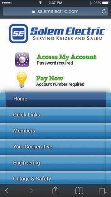 Both the app and the web version give you secure access to your account information