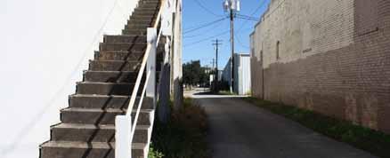 Alleys Options The alleyways are an opportunity to create pedestrian links and small public spaces in the downtown