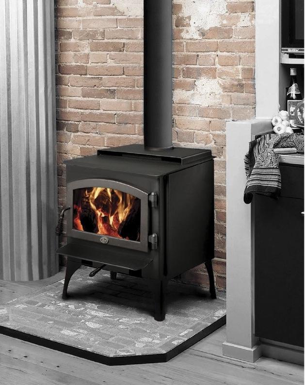 Republic 1750 The Republic 1750 wood stove offers the classic Lopi look -- a radiant surface for cooking and a convection surface for warming, and it packs a powerful punch.