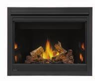 adjustment Viewing Area: 42"w x 34 5/8"h Natural gas or Propane Decorative Zen Front shown with
