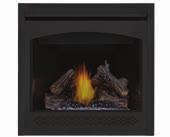 Front shown with MIRRO-FLAME Porcelain Reflective Radiant Panels Options & Accessories Black 2" Trim Kit