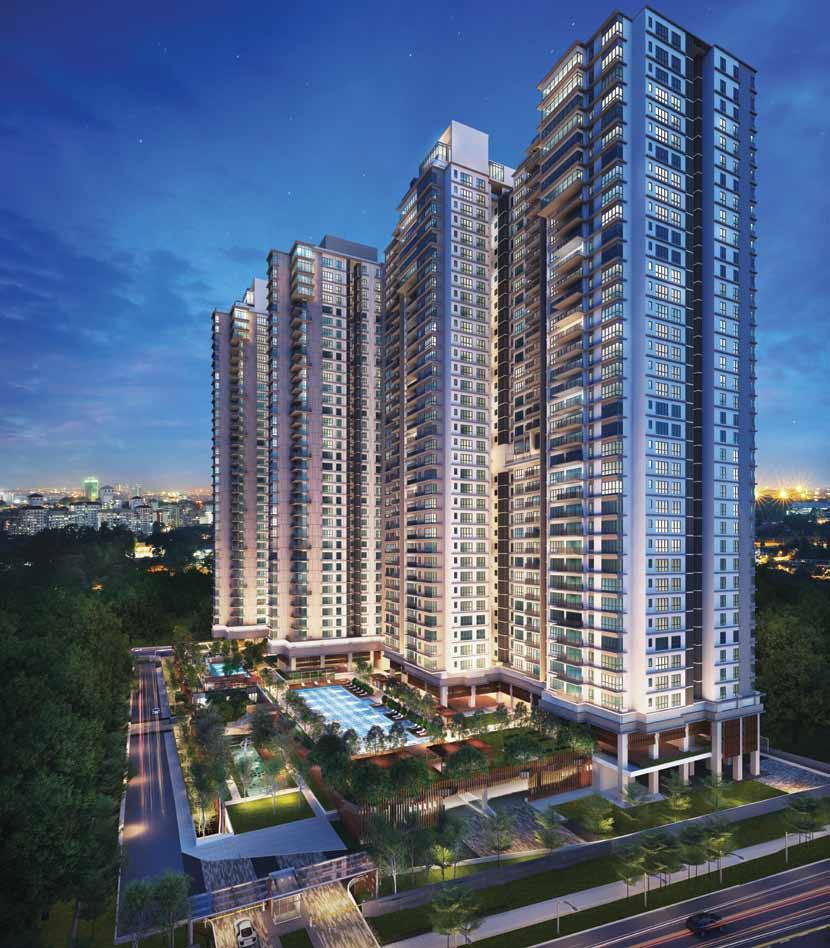 14. Private For optimum privacy, only 4 residential units grace each floor per wing, exclusively