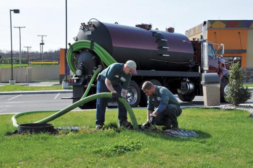 LIQUID WASTE HAULERS There are many commercial vendors that service grease traps.