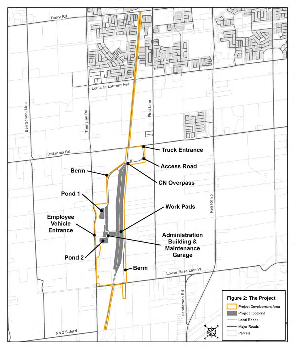 HALTON MUNICIPALITIES BRIEF: APPENDIX A 2 Identification of the CN Project, including (1) the proposed Project Development Area (all