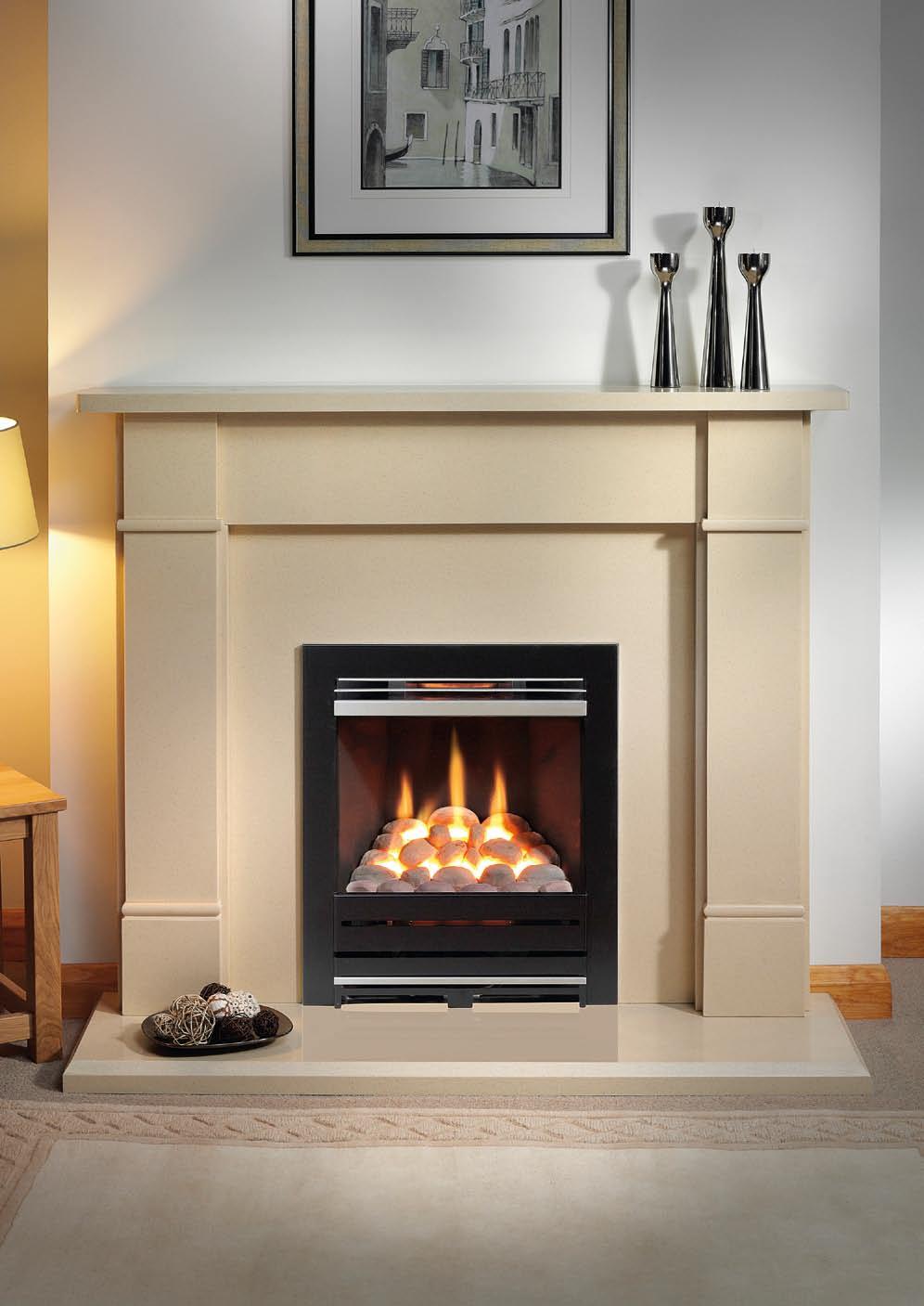 RYDAL 48 THE RYDAL 48 SUITE Marfil FIRE: high efficiency glass fronted gas convector