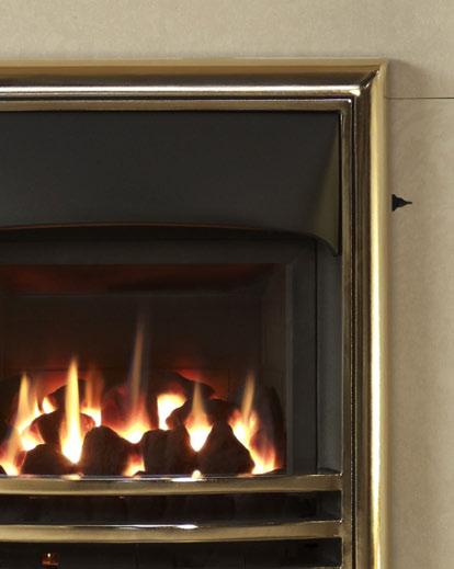 ELLERBY 48 Fireplace Suite In Perla Micro Marble Suite consists