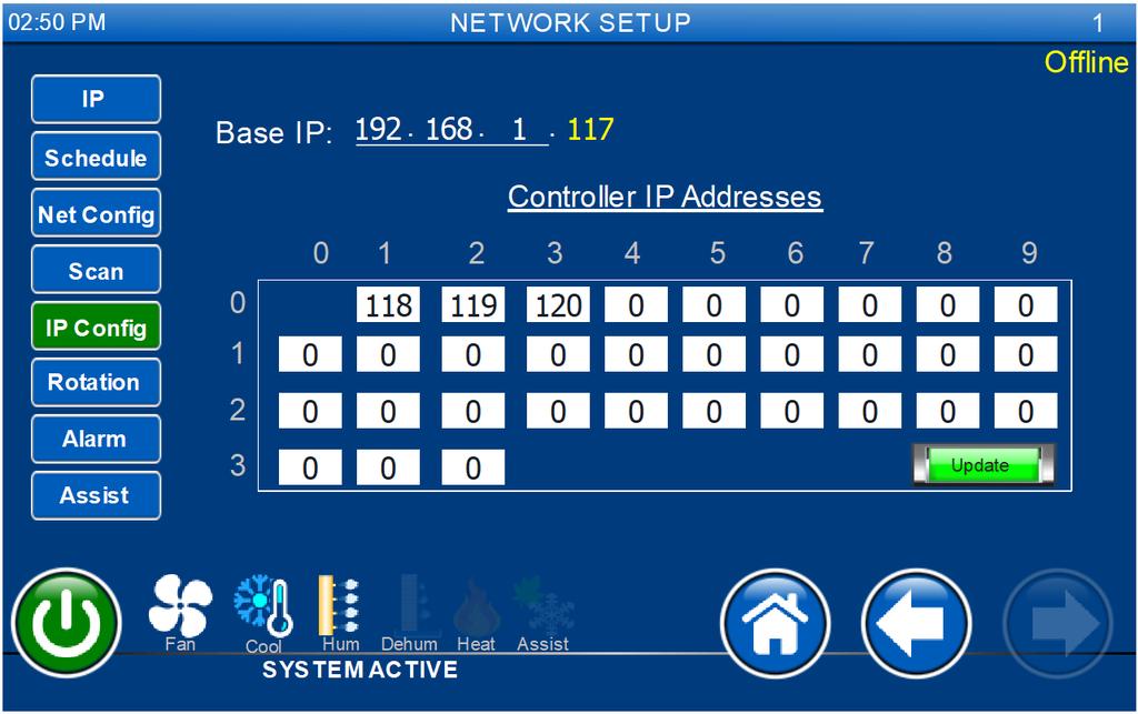 IP Configuration Master unit is assigned a base IP address. All the slave units are assigned in the mapping table as shown in the Figure below: Figure 25.