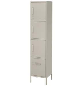 W31½ D18½ H46⅞". Blue 403.609.72 Beige 303.207.26 PE686433 IDÅSEN Cabinet with sliding glass doors* $399 Powder-coated steel and tempered glass.