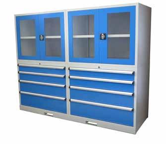 Storeman 2020 Workstation Cabinets with Clear Doors Clear doors make viewing of goods quick and easy Anti-Tilt safety
