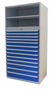 2000mm High Open Top Storeman High Density Cabinets Anti-Tilt safety lockout system only allows 1 drawer to open at a time High quality powdercoat finish & workmanship Maximum 140kg per drawer Save